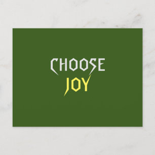 Joy auswählen postkarte
