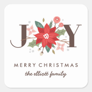 Joy Blüh Sticker - White