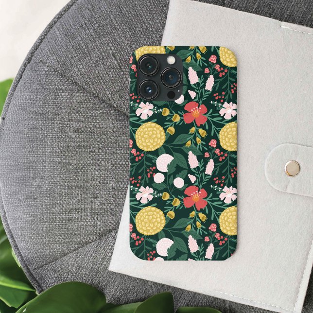 Joy Botanical Floral Festival Garden Muster Pink Case-Mate iPhone Hülle (Joy Botanical Floral Festive Garden Pattern Pink Case-Mate iPhone Case)