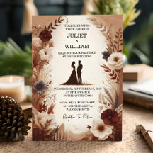 Joy Brown Fall Wood Paperie Gerecycelt Paper Weddi