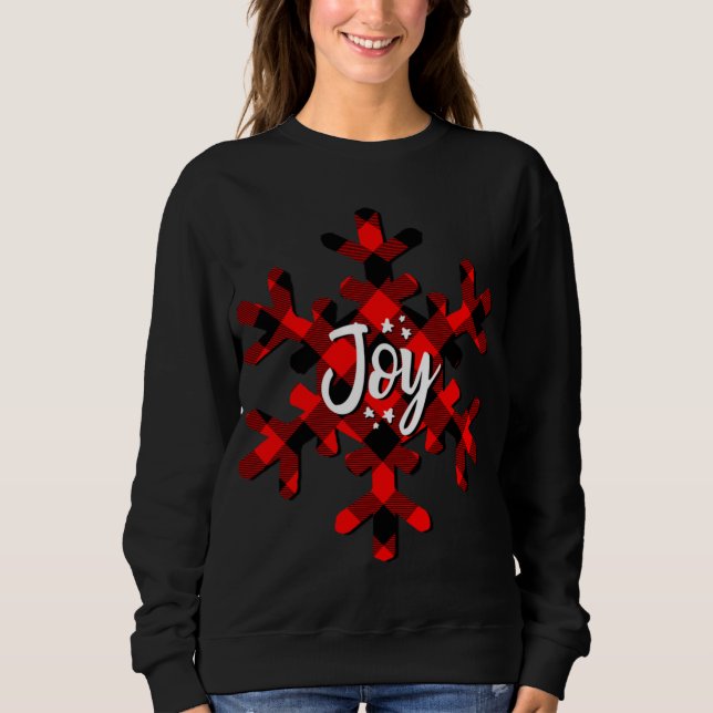 Joy Buffalo Kariert Snowflake Sweatshirt (Vorderseite)