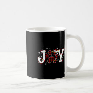 Joy Buffalo Red Kariert Dog Paw Print Christmas Or Kaffeetasse