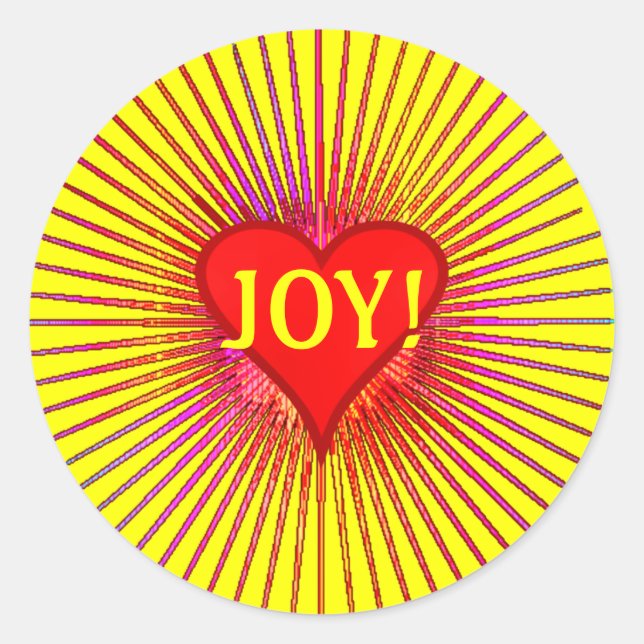 JOY BURST Stickers (Vorderseite)