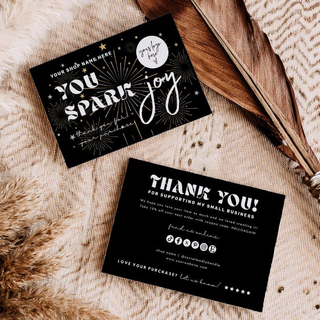 Joy Business Branding Shop Danke Produktkarte Einladung (Von Creator hochgeladen)