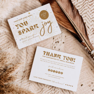 Joy Business Branding Shop Danke Produktkarte Einladung