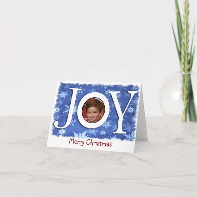 Joy Christmas Card Feiertagskarte (Vorderseite)
