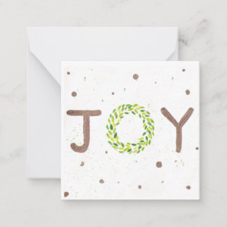 Joy Christmas Card Mitteilungskarte