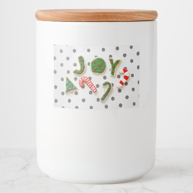 Joy Christmas Cookies Lebensmitteletikett (Vorderseite)