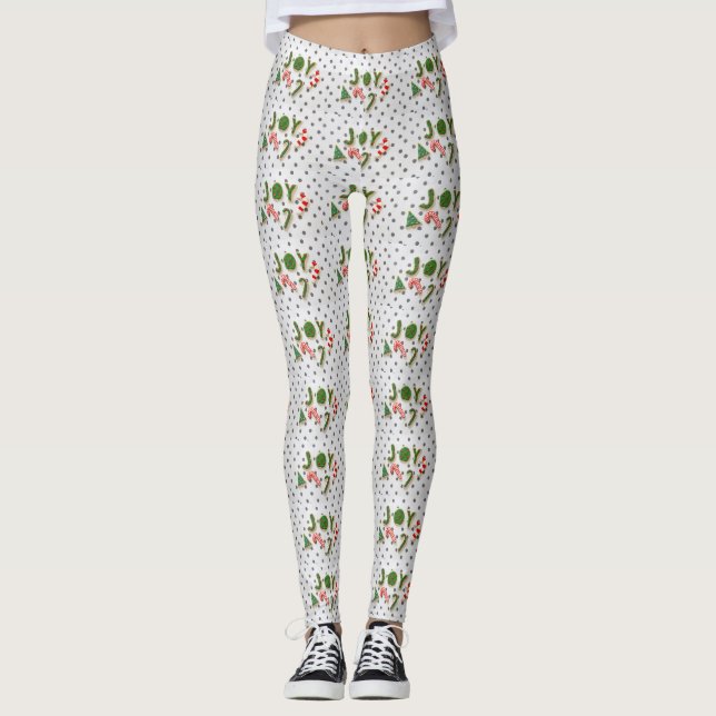 Joy Christmas Cookies Leggings (Vorderseite)
