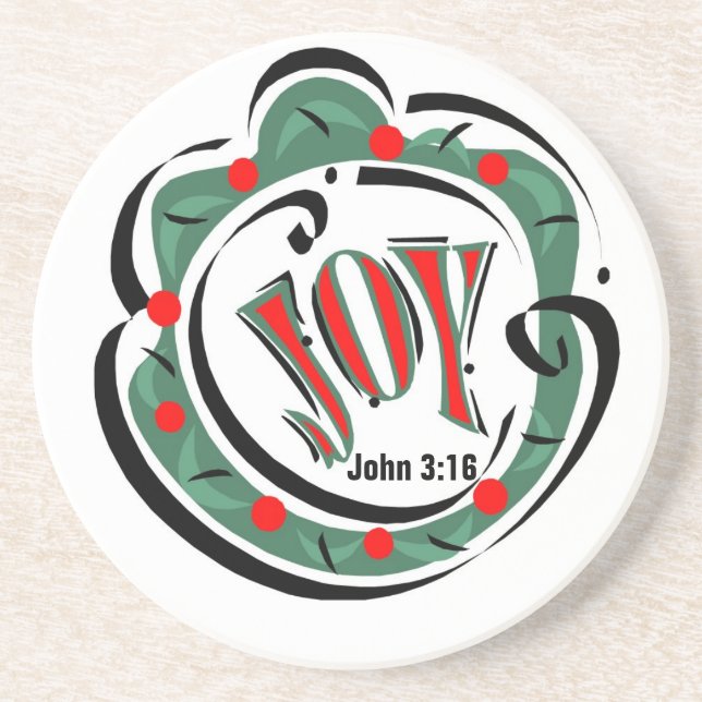 Joy Christmas Customize It Getränkeuntersetzer (Vorne)
