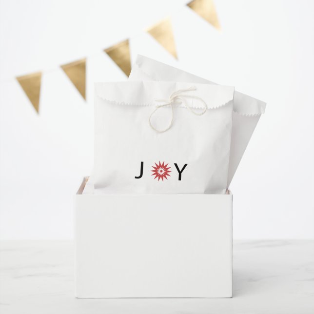 Joy, Christmas Favor Bags Geschenktütchen (Party)