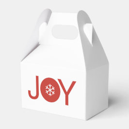 Joy Christmas Favor Box Geschenkschachtel