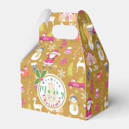 Joy Christmas Gold Geschenkschachtel