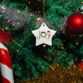 Joy Christmas Ornament