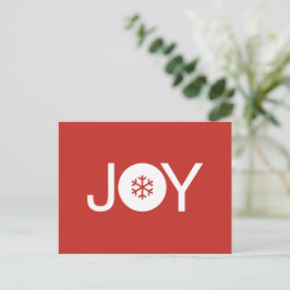 Joy Christmas Postcard Postkarte