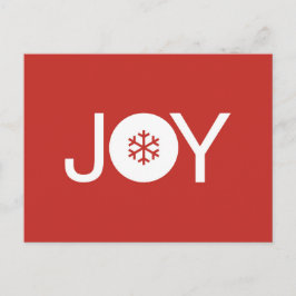 Joy Christmas Postcard Postkarte