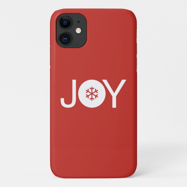 Joy Christmas Red iPhone 11 Fall Case-Mate iPhone Hülle (Rückseite)