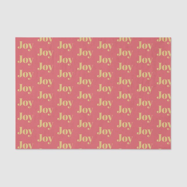 Joy Christmas Tissue Paper Seidenpapier (Vorderseite)