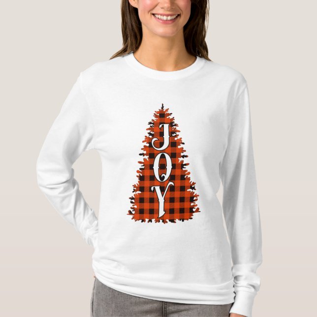 Joy Christmas Tree T-Shirt (Vorderseite)