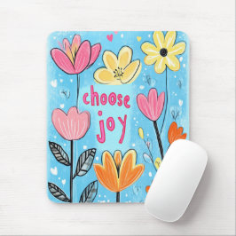Joy Colorful Blume Art Mousepad