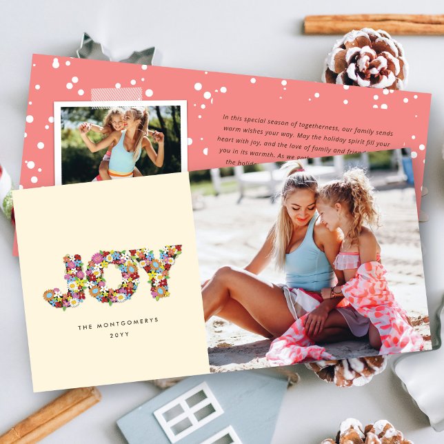 JOY Colorful Spring Blumen Weihnachten Modernes Fo (Von Creator hochgeladen)