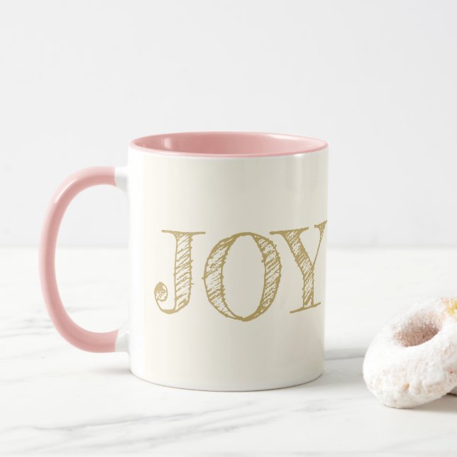Joy Custom Color Tasse Weihnachtsgeschenk Tasse (Mit Donut)