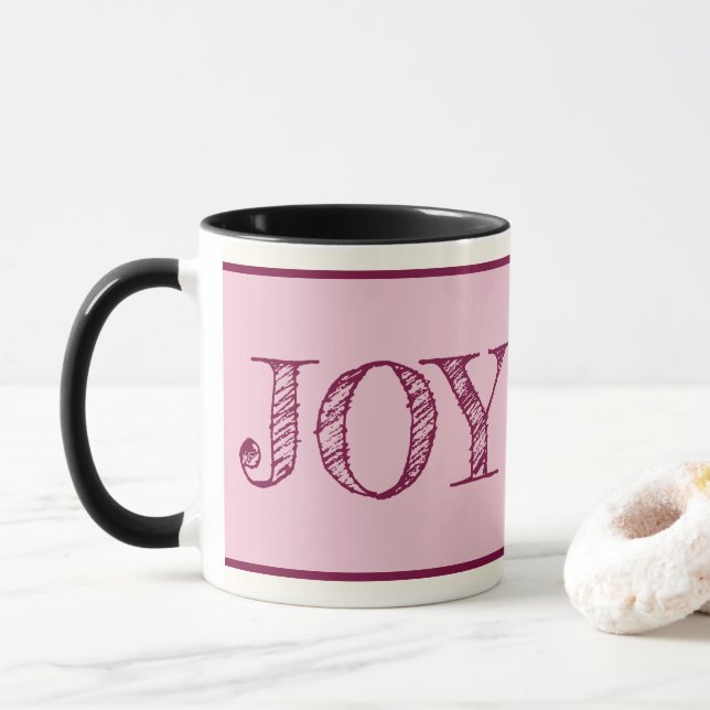 Joy Custom Color Tasse Weihnachtsgeschenk Tasse (Mit Donut)
