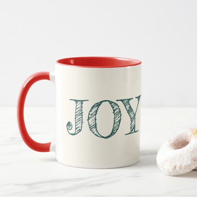 Joy Custom Color Tasse Weihnachtsgeschenk Tasse (Mit Donut)