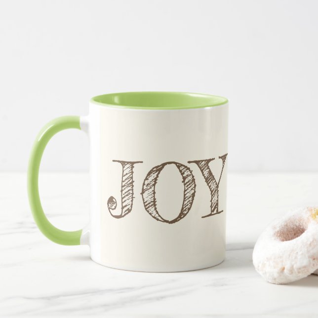 Joy Custom Color Tasse Weihnachtsgeschenk Tasse (Mit Donut)