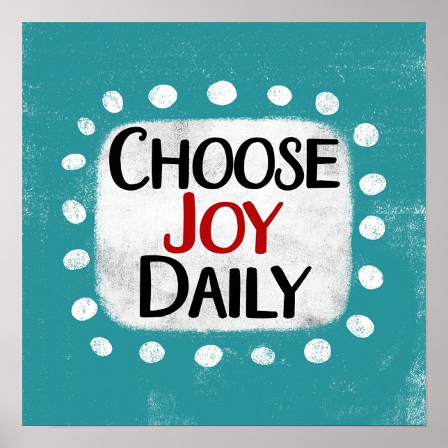 Joy Daily Poster Wall Art (Vorne)