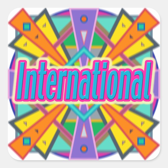 Joy Design "International" Sticker (Vorderseite)