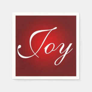 Joy Diese Weihnachts-Rot-Feiertage Farben Serviette