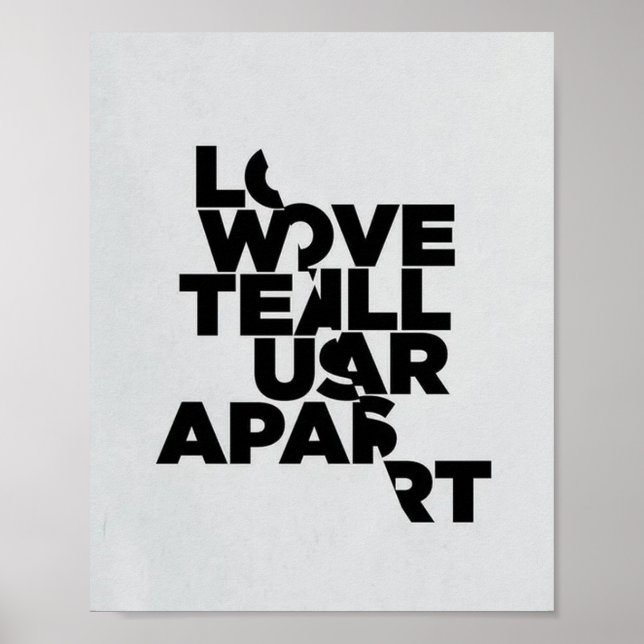 Joy Division Love Will Tear Us Apart Poster (Vorne)