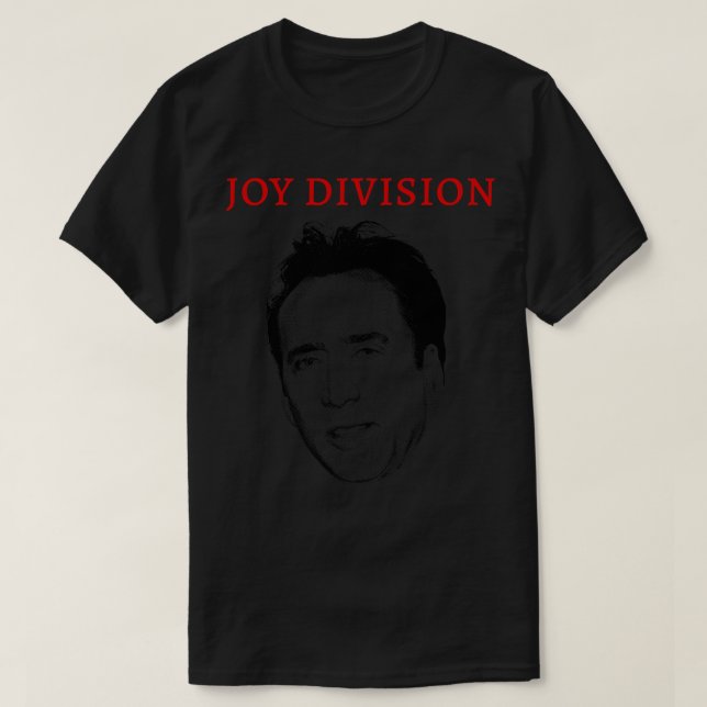 Joy Division Nic Cage Parody Meme T-Shirt (Design vorne)