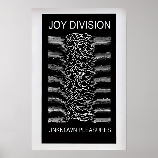 Joy Division, Unknown Pleasures  Vintage-Album Poster (Vorne)
