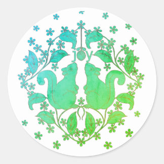 Joy Eichhörnchen mit Blume Animal Art Sticker