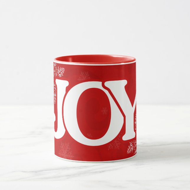 JOY Elegant Red Christmas Tasse (Zentrum)