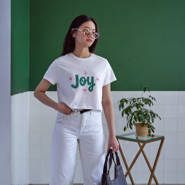 Joy Elegant text Christmas Hübsch T-Shirt