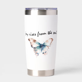 Joy erhebt sich vom Soul Butterfly Trinkflasche