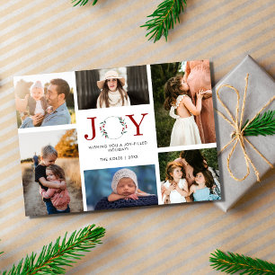Joy Family Foto Collage Moderne Weihnachten