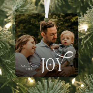 Joy Family Foto Weihnachten Ornament Aus Metall