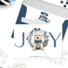 JOY, Ferienkrieg mit Niedlichem Welpen, Weihnachte Karte