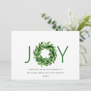 JOY Festive Pine Branch Wreath Weihnachten