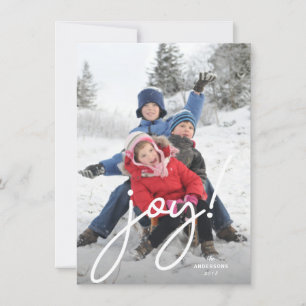 Joy Festive Weihnachts Handgeschriebenes Script-Fo Feiertagskarte
