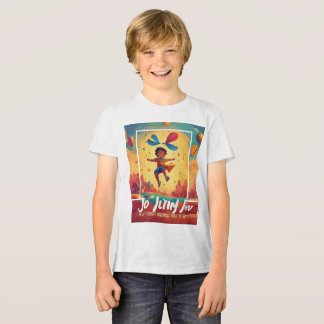 Joy Films: Lebhaftes Emblem-Design Tri-Blend Shirt