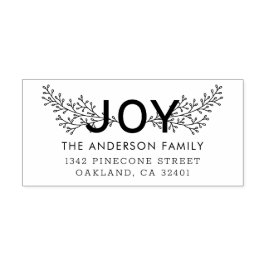 JOY | Foliage Holiday Rücksendeadresse Permastempel