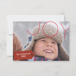 Joy Foto - 3x5 Weihnachtskarte Einladung