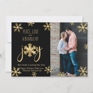 Joy Foto Christmas Pregnancy Announcement Cards Ankündigung