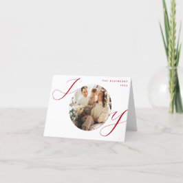 Joy Foto Weihnachten Rote Schrift Weihnachten