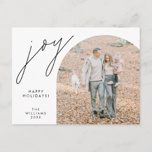 Joy, Frohe Weihnachten Familie Foto Layover Postkarte